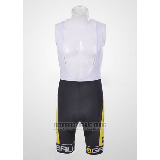 2011 Fahrradbekleidung Louis Garneau Shwarz und Gelb Trikot Kurzarm und Tragerhose